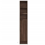 vidaXL Dulap cu LED, stejar maro, 36x32,5x200 cm, lemn prelucrat