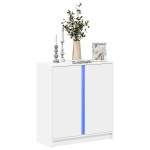 vidaXL Dulap cu LED, alb, 77x34x85 cm, lemn prelucrat vidaXL Dulap cu LED, alb, 77x34x85 cm, lemn prelucrat