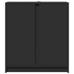 vidaXL Dulap cu LED, negru, 77x34x85 cm, lemn prelucrat vidaXL Dulap cu LED, negru, 77x34x85 cm, lemn prelucrat