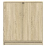 vidaXL Dulap cu LED, stejar sonoma, 77x34x85 cm, lemn prelucrat vidaXL Dulap cu LED, stejar sonoma, 77x34x85 cm, lemn prelucrat