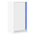 vidaXL Dulap cu LED, alb, 42,5x34x85 cm, lemn prelucrat vidaXL Dulap cu LED, alb, 42,5x34x85 cm, lemn prelucrat