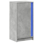 vidaXL Dulap cu LED, gri beton, 42,5x34x85 cm, lemn prelucrat vidaXL Dulap cu LED, gri beton, 42,5x34x85 cm, lemn prelucrat