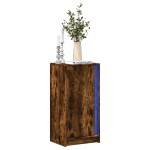 vidaXL Dulap cu LED, stejar fumuriu, 42,5x34x85 cm, lemn prelucrat vidaXL Dulap cu LED, stejar fumuriu, 42,5x34x85 cm, lemn prelucrat