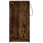 vidaXL Dulap cu LED, stejar fumuriu, 42,5x34x85 cm, lemn prelucrat vidaXL Dulap cu LED, stejar fumuriu, 42,5x34x85 cm, lemn prelucrat