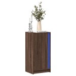 vidaXL Dulap cu LED, stejar maro, 42,5x34x85 cm, lemn prelucrat