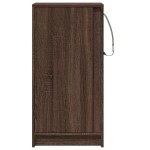 vidaXL Dulap cu LED, stejar maro, 42,5x34x85 cm, lemn prelucrat