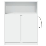 vidaXL Dulap cu LED, alb, 77x34x100 cm, lemn prelucrat vidaXL Dulap cu LED, alb, 77x34x100 cm, lemn prelucrat
