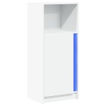 vidaXL Dulap cu LED, alb, 42,5x34x100 cm, lemn prelucrat