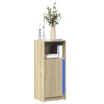 vidaXL Dulap cu LED, stejar sonoma, 42,5x34x100 cm, lemn prelucrat vidaXL Dulap cu LED, stejar sonoma, 42,5x34x100 cm, lemn prelucrat