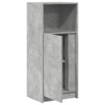 vidaXL Dulap cu LED, gri beton, 42,5x34x100 cm, lemn prelucrat