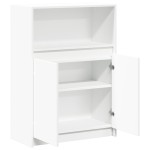 vidaXL Dulap cu LED, alb, 72x34x100 cm, lemn prelucrat vidaXL Dulap cu LED, alb, 72x34x100 cm, lemn prelucrat