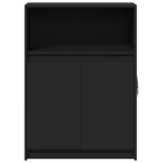 vidaXL Dulap cu LED, negru, 72x34x100 cm, lemn prelucrat vidaXL Dulap cu LED, negru, 72x34x100 cm, lemn prelucrat