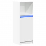 vidaXL Dulap cu LED, alb, 38x34x100 cm, lemn prelucrat vidaXL Dulap cu LED, alb, 38x34x100 cm, lemn prelucrat