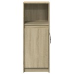 vidaXL Dulap cu LED, stejar sonoma, 38x34x100 cm, lemn prelucrat vidaXL Dulap cu LED, stejar sonoma, 38x34x100 cm, lemn prelucrat