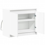 vidaXL Dulap cu LED, alb, 72x34x61 cm, lemn prelucrat vidaXL Dulap cu LED, alb, 72x34x61 cm, lemn prelucrat