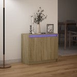 vidaXL Dulap cu LED, stejar sonoma, 72x34x61 cm, lemn prelucrat vidaXL Dulap cu LED, stejar sonoma, 72x34x61 cm, lemn prelucrat