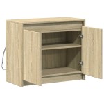 vidaXL Dulap cu LED, stejar sonoma, 72x34x61 cm, lemn prelucrat vidaXL Dulap cu LED, stejar sonoma, 72x34x61 cm, lemn prelucrat