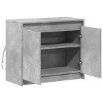 vidaXL Dulap cu LED, gri beton, 72x34x61 cm, lemn prelucrat vidaXL Dulap cu LED, gri beton, 72x34x61 cm, lemn prelucrat