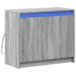 vidaXL Dulap cu LED, gri sonoma, 72x34x61 cm, lemn prelucrat vidaXL Dulap cu LED, gri sonoma, 72x34x61 cm, lemn prelucrat