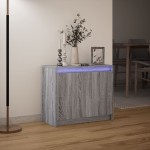 vidaXL Dulap cu LED, gri sonoma, 72x34x61 cm, lemn prelucrat vidaXL Dulap cu LED, gri sonoma, 72x34x61 cm, lemn prelucrat
