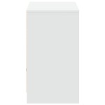 vidaXL Dulap TV cu LED, alb, 91x34x61 cm, lemn prelucrat