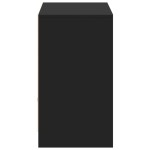 vidaXL Dulap TV cu LED, negru, 91x34x61 cm, lemn prelucrat