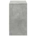 vidaXL Dulap TV cu LED, gri beton, 91x34x61 cm, lemn prelucrat