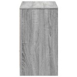 vidaXL Dulap TV cu LED, gri sonoma, 91x34x61 cm, lemn prelucrat