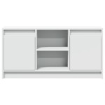 vidaXL Dulap TV cu LED, alb, 100x34x50 cm, lemn prelucrat