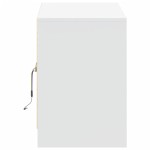 vidaXL Dulap TV cu LED, alb, 100x34x50 cm, lemn prelucrat