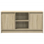 vidaXL Dulap TV cu LED, stejar sonoma, 100x34x50 cm, lemn prelucrat