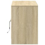 vidaXL Dulap TV cu LED, stejar sonoma, 100x34x50 cm, lemn prelucrat