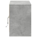 vidaXL Dulap TV cu LED, gri beton, 100x34x50 cm, lemn prelucrat