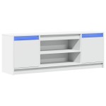 vidaXL Dulap TV cu LED, alb, 139,5x34x50 cm, lemn prelucrat