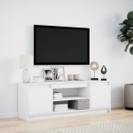 vidaXL Dulap TV cu LED, alb, 139,5x34x50 cm, lemn prelucrat
