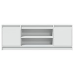 vidaXL Dulap TV cu LED, alb, 139,5x34x50 cm, lemn prelucrat