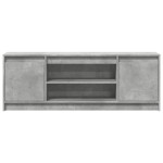 vidaXL Dulap TV cu LED, gri beton, 139,5x34x50 cm, lemn prelucrat