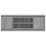 vidaXL Dulap TV cu LED, gri sonoma, 139,5x34x50 cm, lemn prelucrat