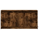 vidaXL Dulap TV cu LED, stejar fumuriu, 100x34x50 cm, lemn prelucrat
