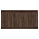 vidaXL Dulap TV cu LED, stejar maro, 100x34x50 cm, lemn prelucrat