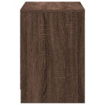 vidaXL Dulap TV cu LED, stejar maro, 100x34x50 cm, lemn prelucrat