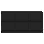 vidaXL Dulap TV cu LED, negru, 100x34x50 cm, lemn prelucrat