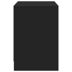vidaXL Dulap TV cu LED, negru, 100x34x50 cm, lemn prelucrat