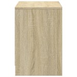 vidaXL Dulap TV cu LED, stejar sonoma, 100x34x50 cm, lemn prelucrat