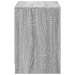 vidaXL Dulap TV cu LED, gri sonoma, 100x34x50 cm, lemn prelucrat