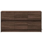 vidaXL Dulap TV cu LED, stejar maro, 100x34x50 cm, lemn prelucrat