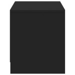 vidaXL Dulap TV cu LED, negru, 97x34x40 cm, lemn prelucrat