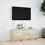 vidaXL Dulap TV cu LED, stejar sonoma, 97x34x40 cm, lemn prelucrat vidaXL Dulap TV cu LED, stejar sonoma, 97x34x40 cm, lemn prelucrat