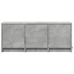 vidaXL Dulap TV cu LED, gri beton, 97x34x40 cm, lemn prelucrat