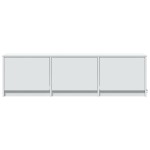vidaXL Comodă TV cu LED, alb, 140x34x40 cm, lemn prelucrat vidaXL Comodă TV cu LED, alb, 140x34x40 cm, lemn prelucrat